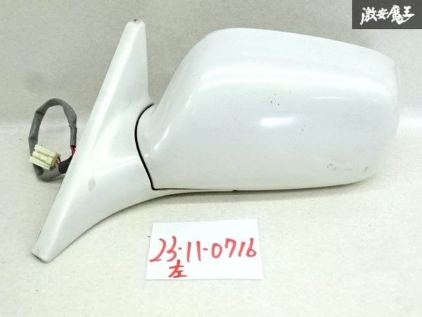 保証付 トヨタ 純正 GX100 JZX100 マーク2 ドアミラー 左右 電動格納 5ピン 動作OK MURAKAMI5551 ホワイトパール系 即納 棚13-2 GX100 JZX100 マーク2