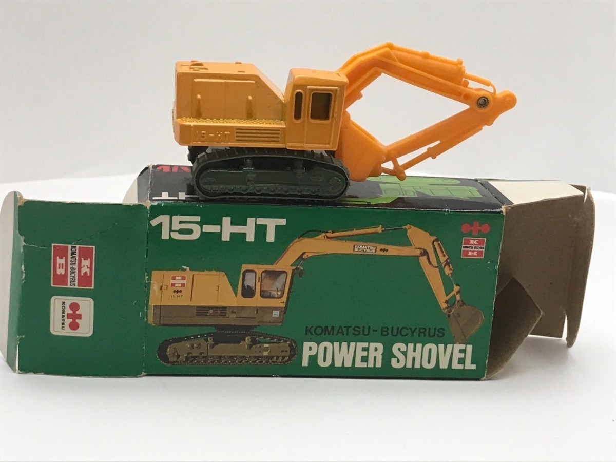 トミカ 日本製 特注 コマツ パワーショベル 15-HT 当時物 絶版