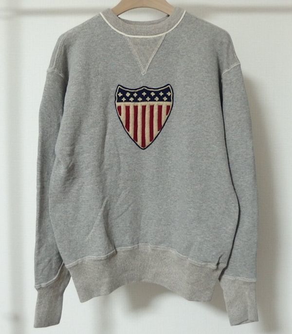WAREHOUSE ウエアハウス 直営店限定 Lot 491 COAT OF ARMS OF U.S. ワッペン スウェット 38