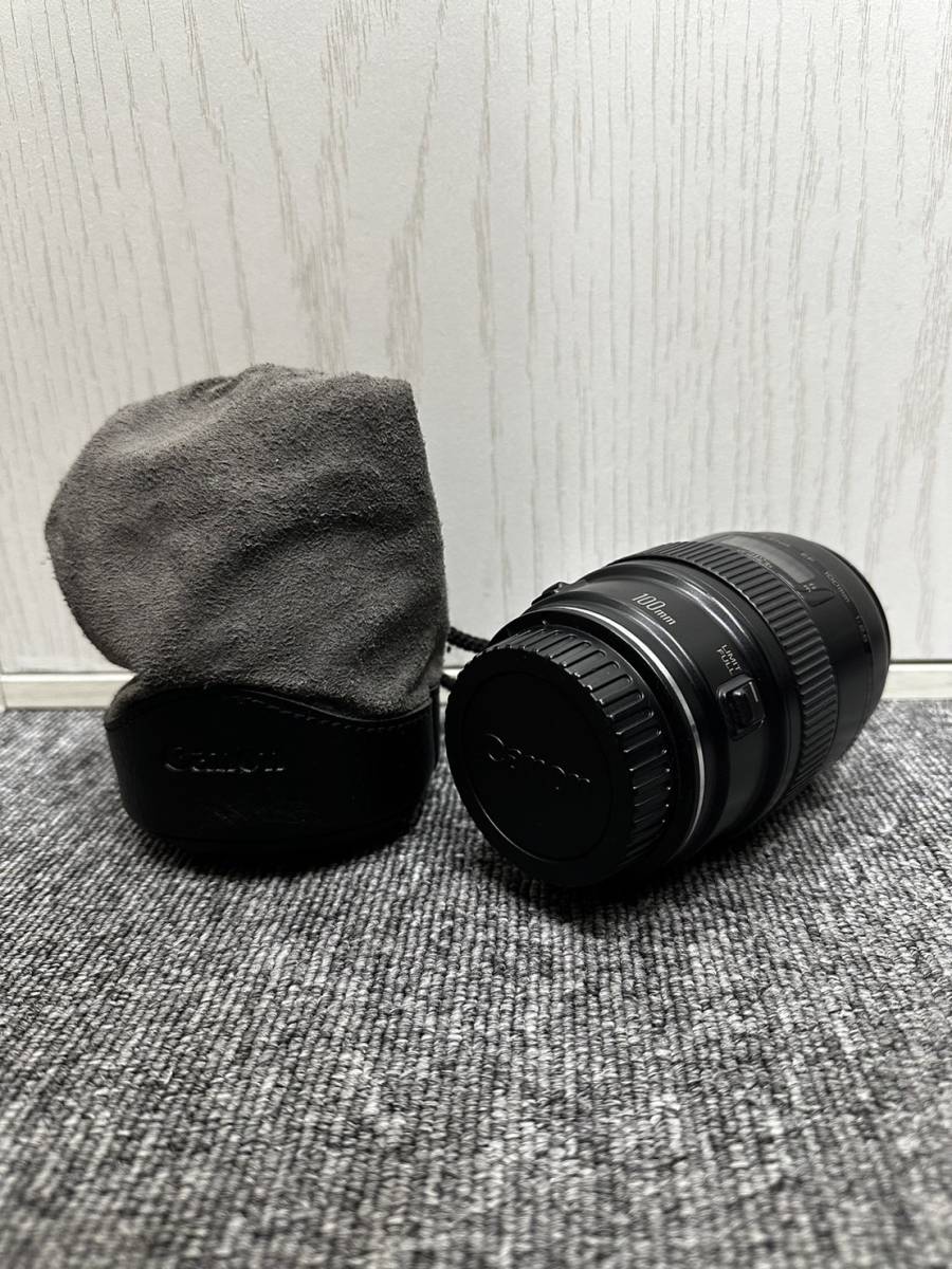 GO 5803】1円スタート CANON/キャノン MACRO LENS EF 100mm 1:2.8