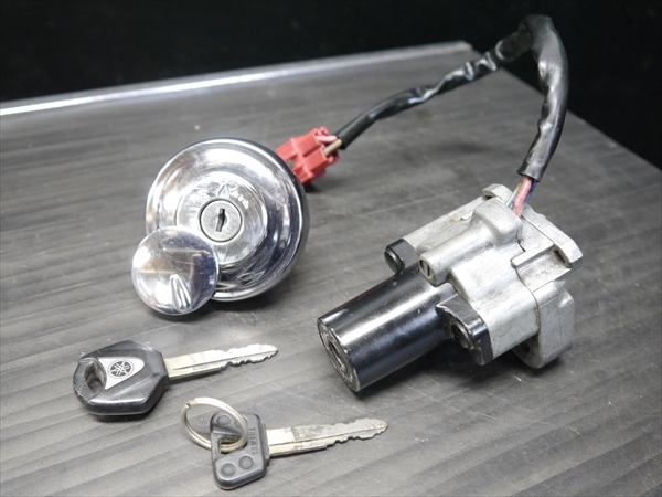 R53668 SR400 1JRより 2H6ベース 純正 キー 鍵SET タンクキャップ メインキーASSY SR500 SRX400 600ヨシムラ3NV RZ250R