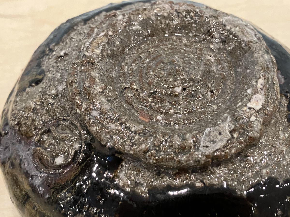 月形那比古 本物保証 鬼伊賀茶碗 茶道具 共箱 茶碗 茶道具 共布 月形那