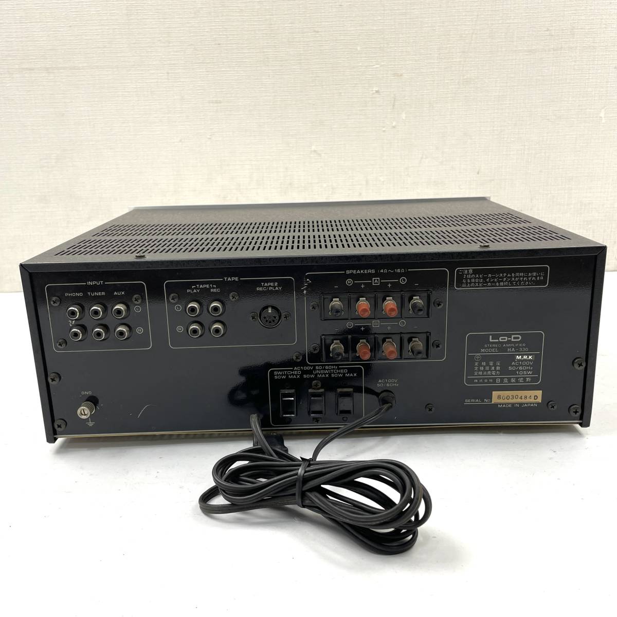 希少・￥39,800・1975年 Lo-D HA-330プリメインアンプ 希少・39 800