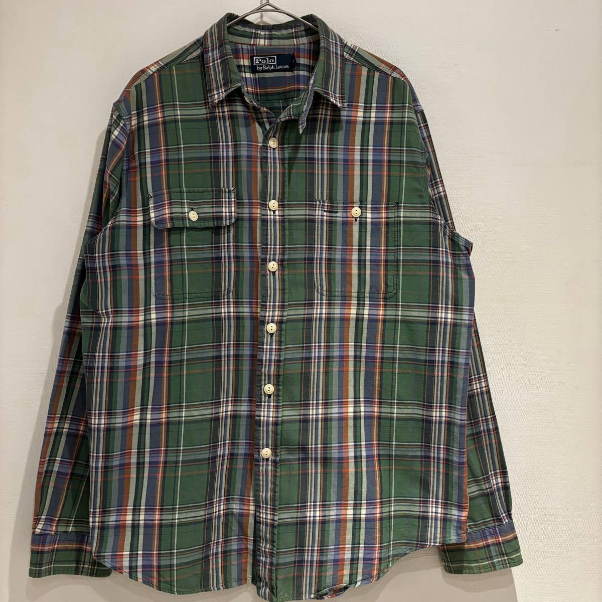 Polo Ralph Lauren ラルフローレン ワークシャツ ネル Lサイズ 