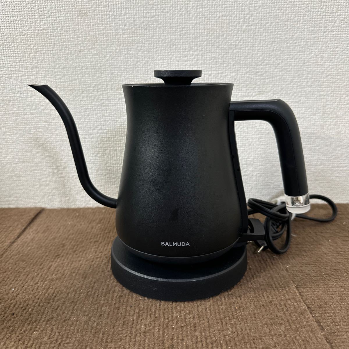 中古品】BALMUDA The Pot K02A-BK 電気ケトル ポット ブラック 通電