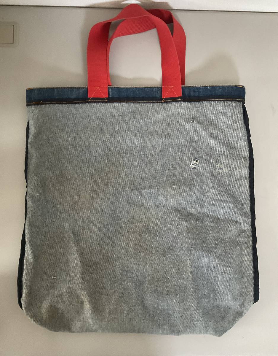 美品 希少 道楽限定 EVISU エヴィス デニムトートバッグ 大容量 希少