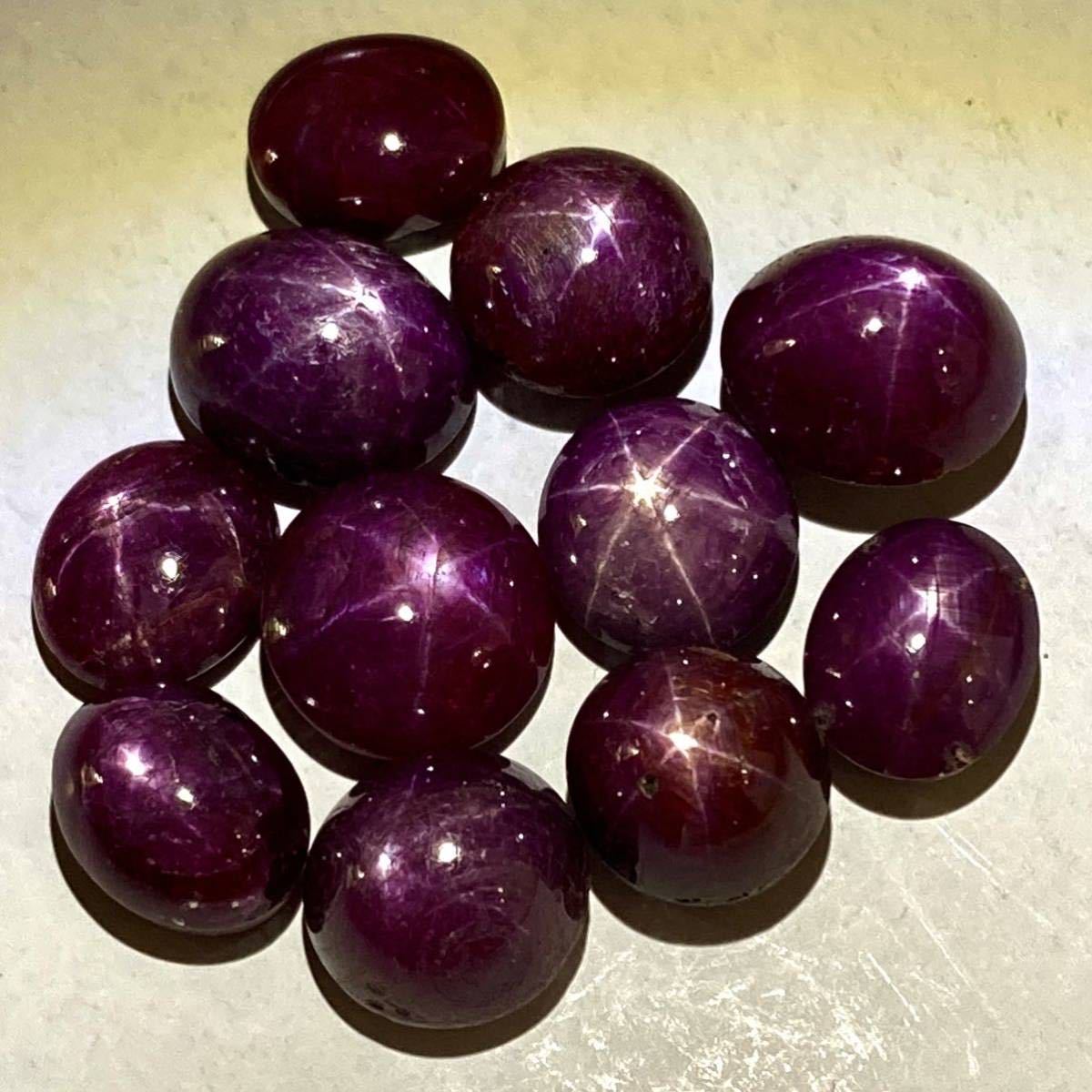 ○天然スタールビー12点おまとめ100ct○d ルース 裸石 star ruby 