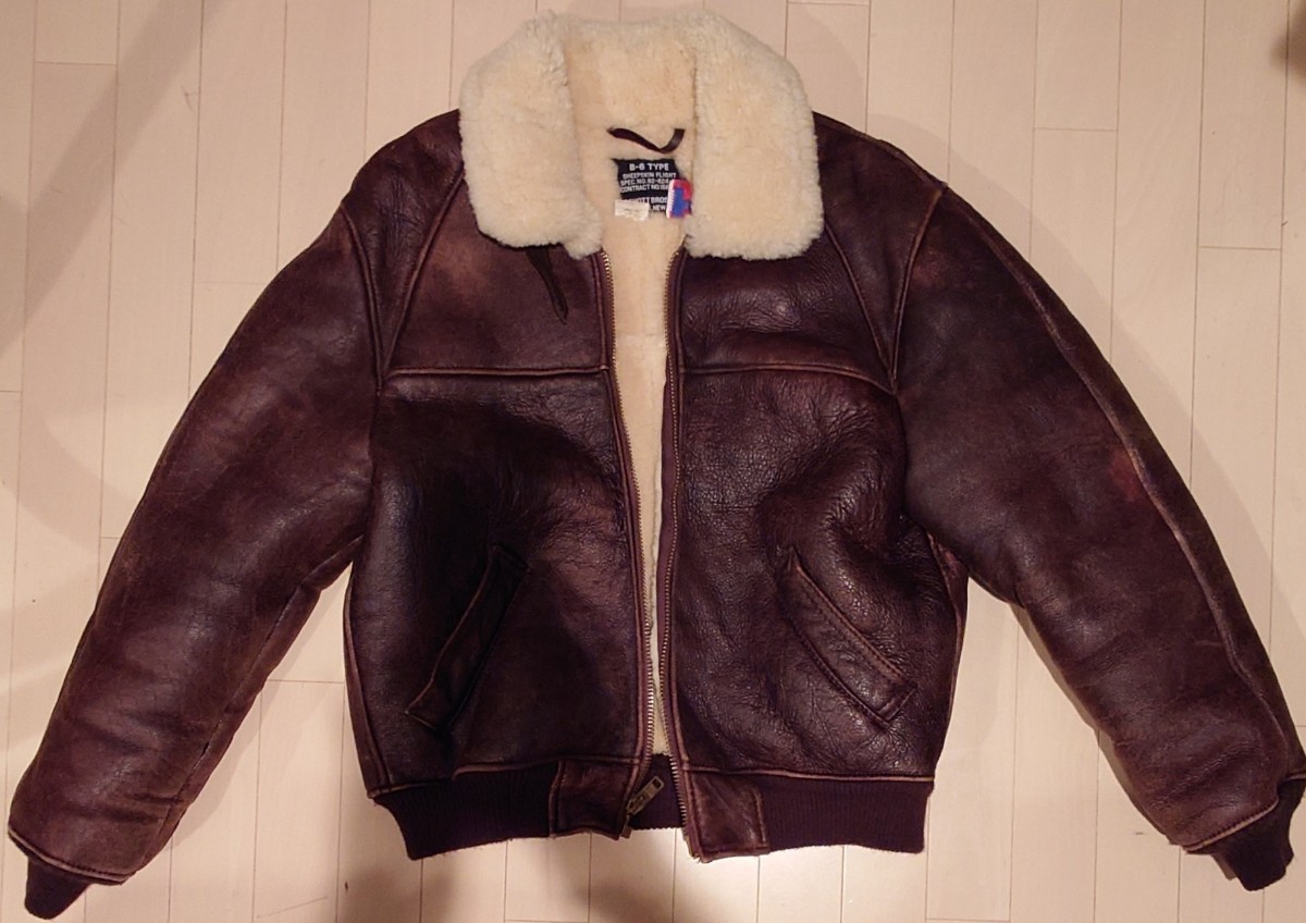 SCHOTT BROS. B-6シープスキンフライトジャケット SIZE40 SCHOTT BROS B-6 TYPE 40 フライトジャケット レザージャケット