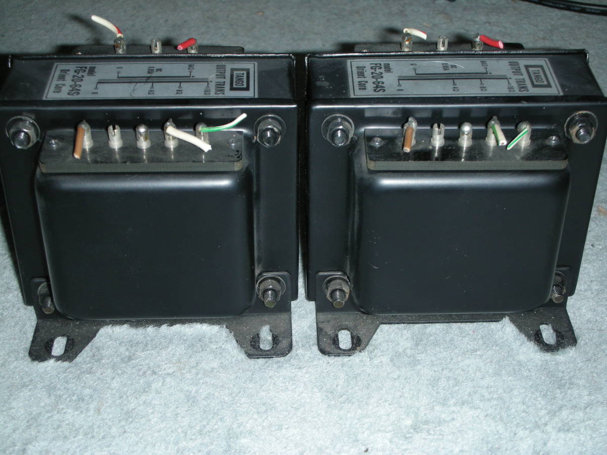 TANGO TR用出力トランス ２ケ組　FG-20-64Sです。　その昔２SK60のシングルアンプで組み込みました。