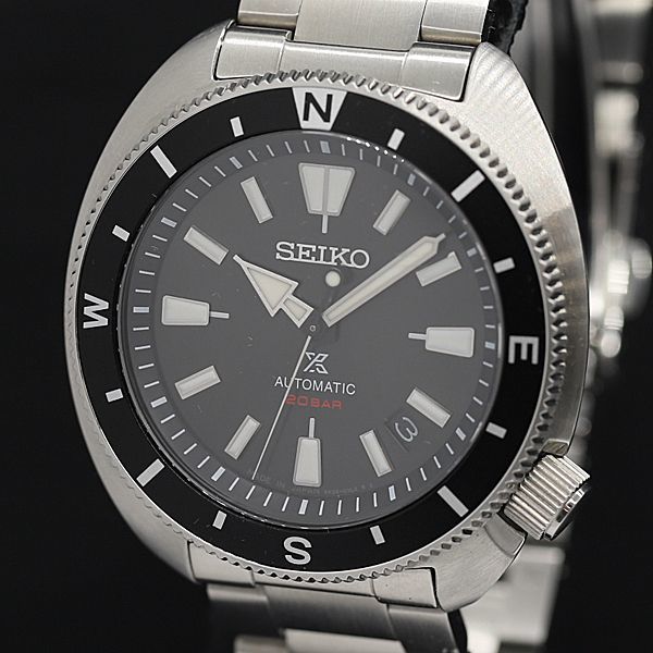 1円 稼働 良品 保/箱付き SGT セイコー プロスペックス 200M 4R353-04J0 SBDY113 AT/自動巻き 黒文字盤 デイト メンズ腕時計 KRK 8549200