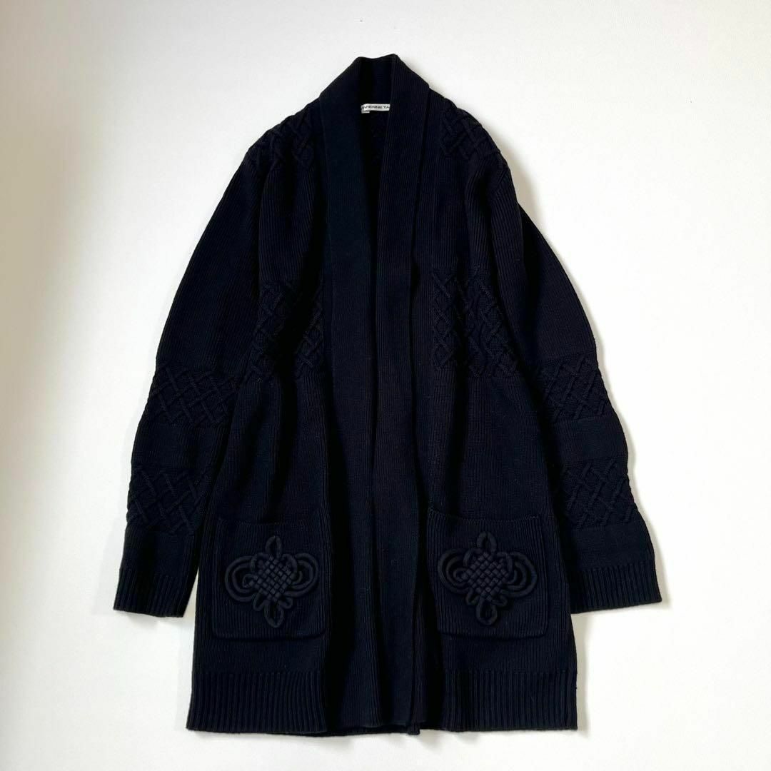 極美品 VIVIENNE TAM ガウン ロングカーディガン ショールカラー 