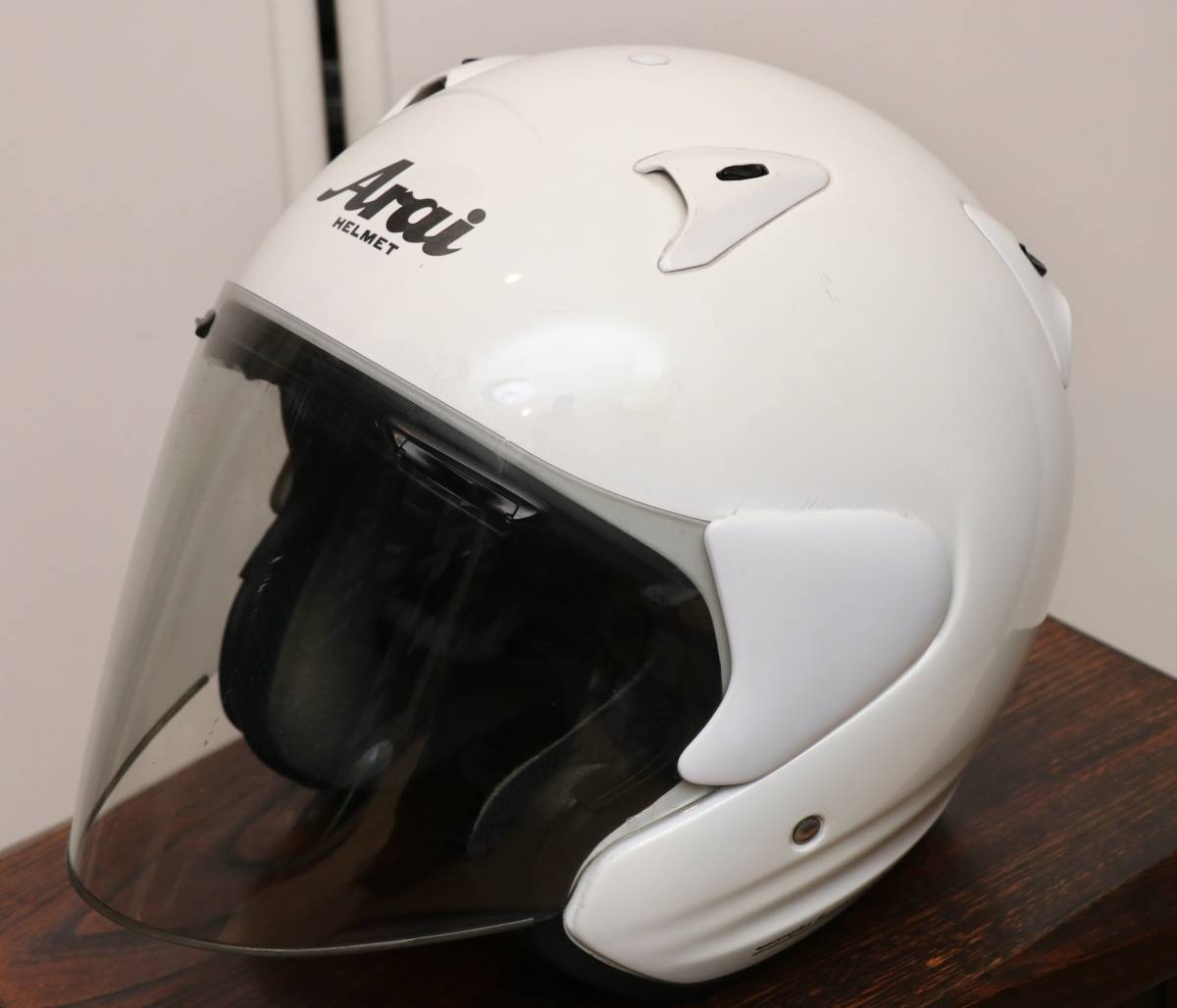 Arai ジェットヘルメット SZ-F ホワイト size M SZ-RAM系で一番シンプルな