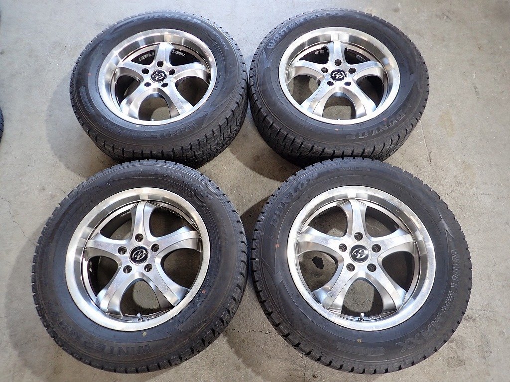 YS3807【送料無料225/65R17】CRーV CX-5 BS型レガシィアウトバック 中古スタッドレス ■17×7J 114.3/5H ET50■1円スタート