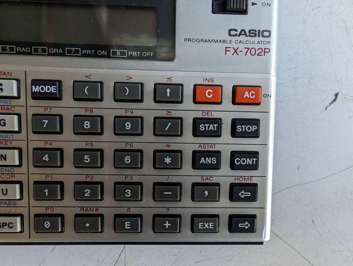 CASIO カシオ ポケットコンピューター プログラム関数電卓 FX-702P