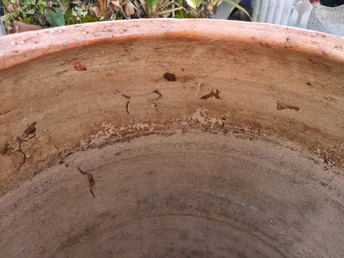 RGE22658 (陶器) 42cm径☆傘立て☆水かめ☆水鉢甕巨大壺メダカ