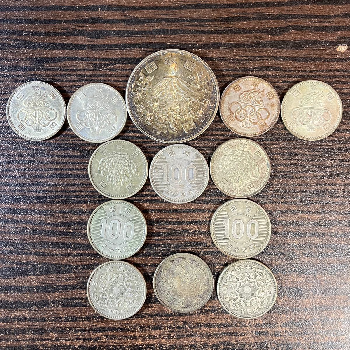 銀貨 日本古銭 東京オリンピック1000円銀貨 100円銀貨 稲100円銀貨