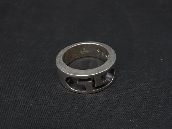 1円 GUCCI グッチ SV925 リング 指輪 アクセサリー 表記サイズ S (約9号) メンズ レディース シルバー系 AU3895