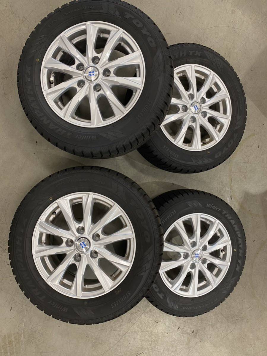 セレナ C27 スタッドレス ホイールセット 2022製 バリ山 美品 TOYO