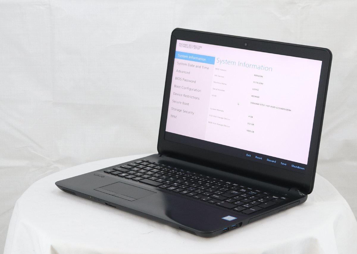 Core VAIO S15 i7 VJS152C11N 7700HQ パソコン i7-7700HQ vjs152c11n