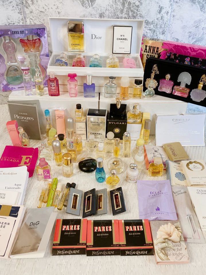 美品 ミニ香水 大量 CHANEL Dior CREED BVLGARI ANNA SUI 他 ブランド