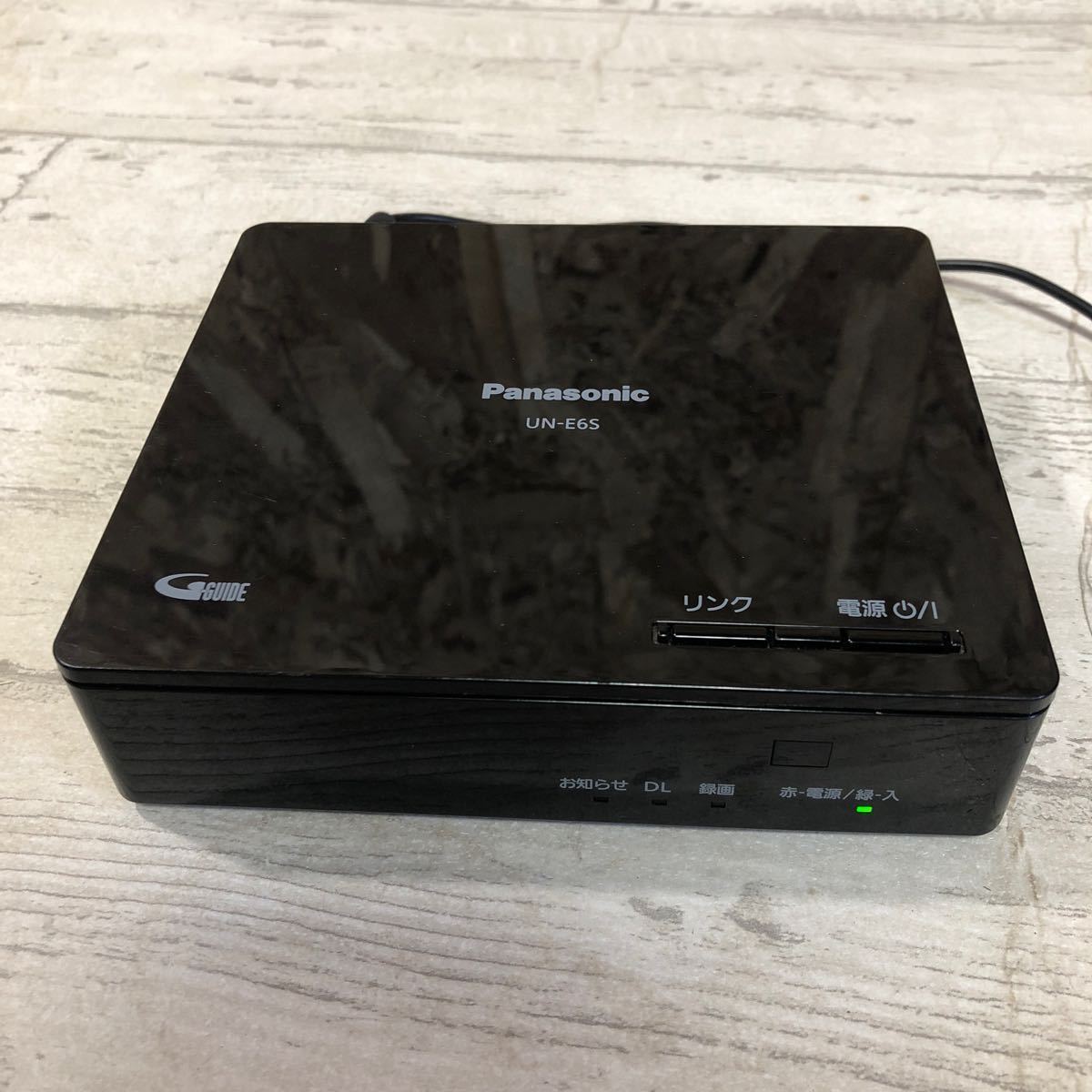 動作確認済み　パナソニック　チューナー　ブラック　Panasonic UN-E6S 2016年　ポータブルテレビチューナー　佐川急便対応のみ