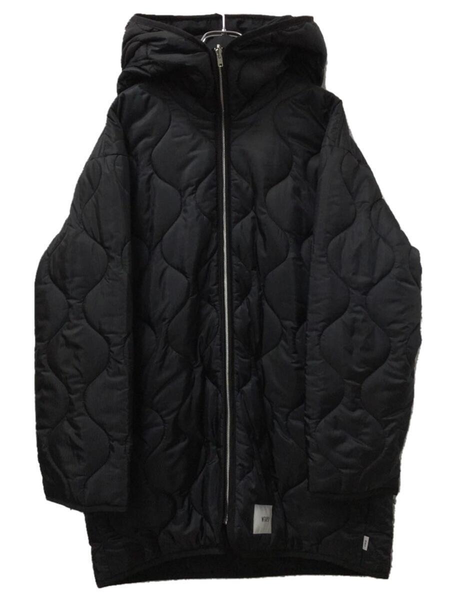WTAPS キルティングダウンジャケット WTAPS◇キルティングジャケット/3/ナイロン/BLK/無地/202TQDT-JKM04