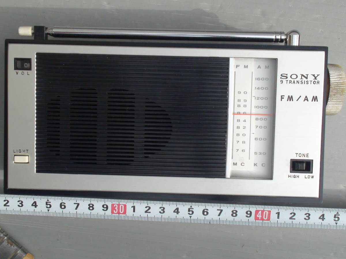 ☆動作品☆SONY☆FM/AMラジオ☆TFM-916J☆9トランジスター