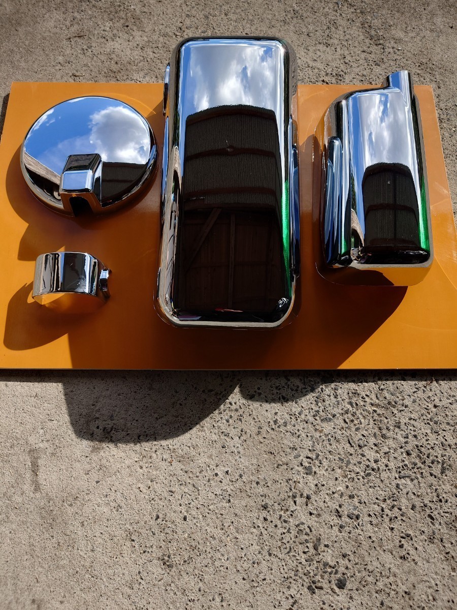 スーパーグレート　メッキミラーカバー　未使用品
