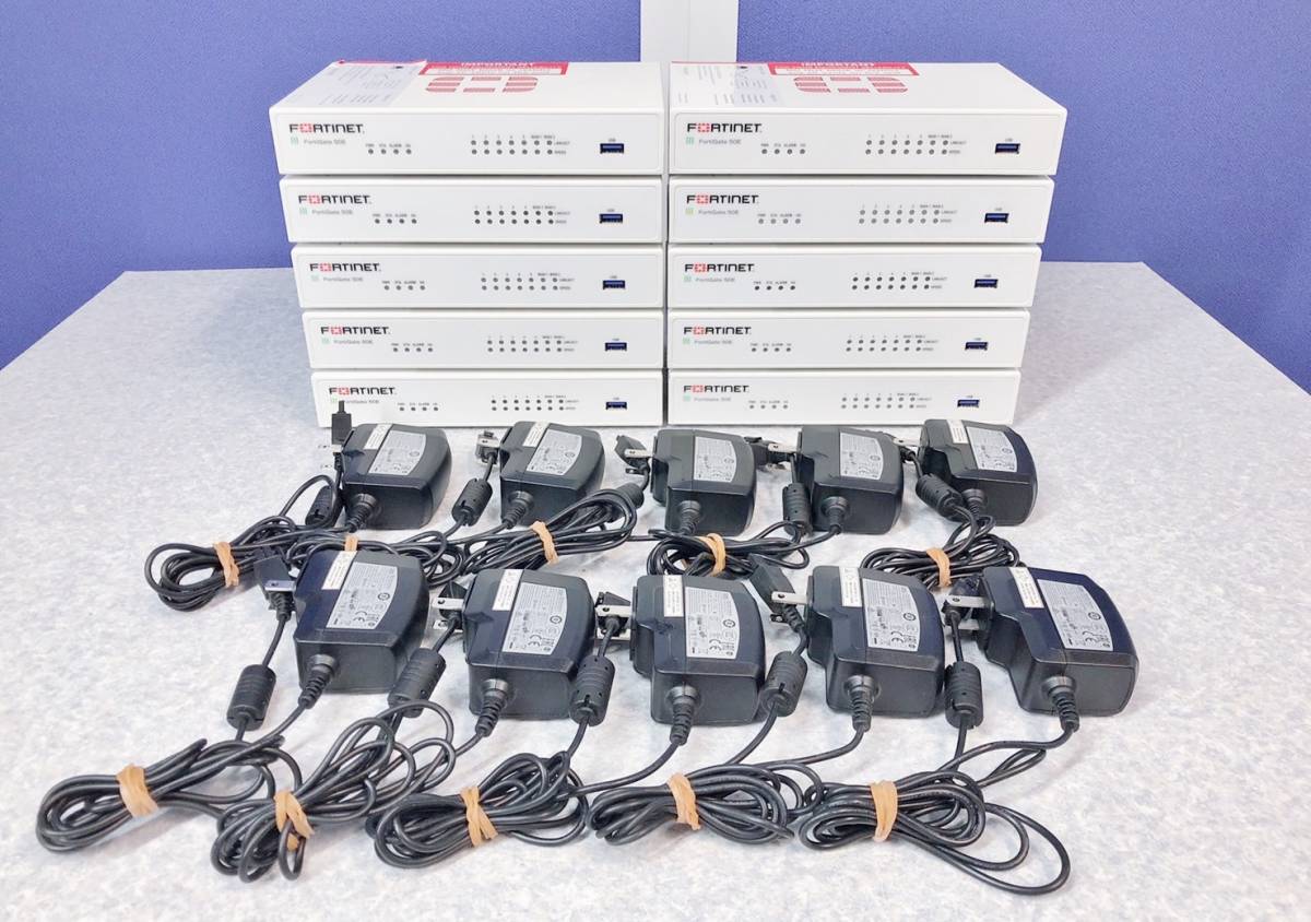  FortiGate-50E/10台セット FORTINET FG-50E 初期化済み 複合脅威 セキュリティ UTM ファイアウォール/アプライアンス/ 品(ルーター)｜売買されたオークション情報、yahooの商品情報をアーカイブ公開 - ルーター