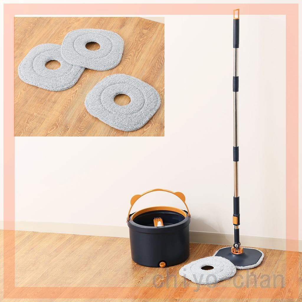 ビバライズ 汚れた水を分離！ 節水にも！ 回転マジカルモップ パッド５枚付セット　10-752795001