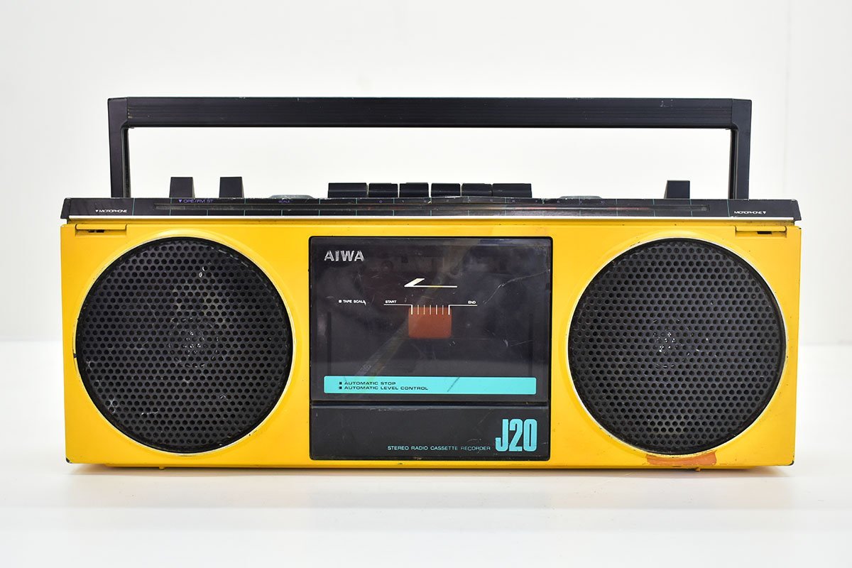 AIWA CS-J20 ラジカセ イエロー [アイワ][ラジオカセットレコーダー
