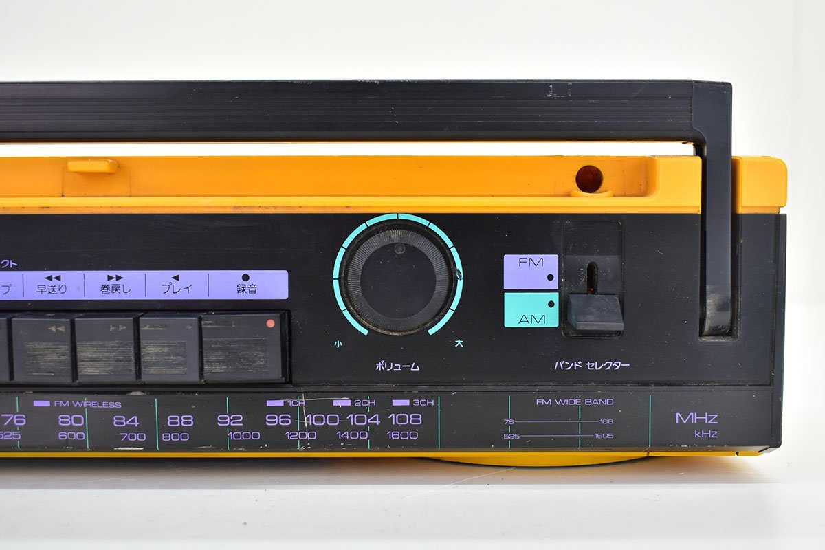 AIWA CS-J20 ラジカセ イエロー [アイワ][ラジオカセットレコーダー