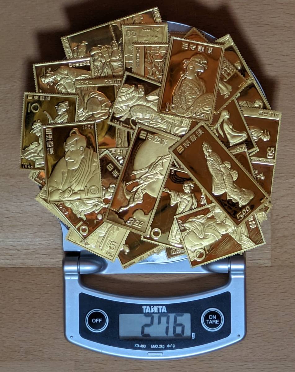 松本徽章工業 特別郵趣 純金張/純銅プレート 切手趣味週間 - 松本徽章