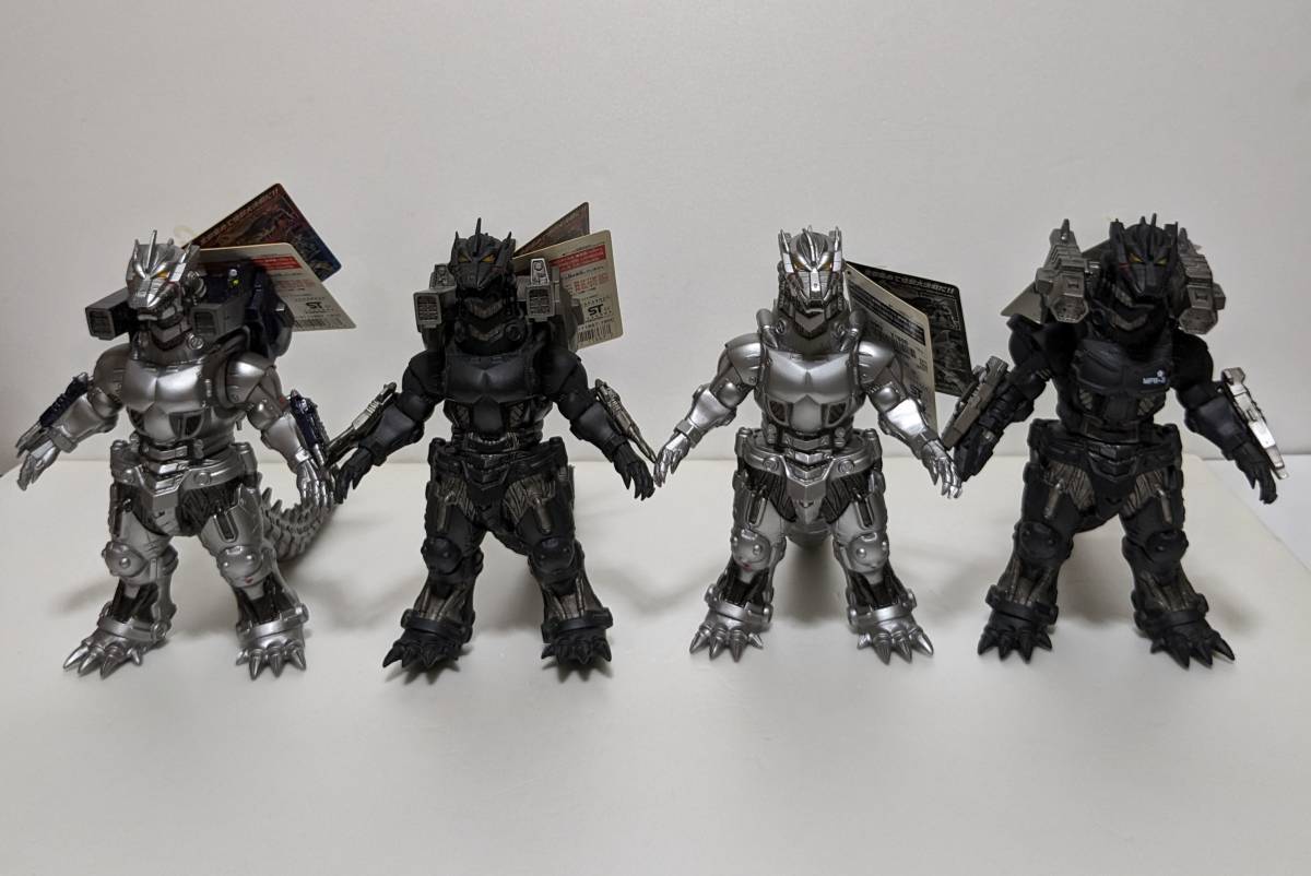 バンダイ ゴジラ2003 メカゴジラ機龍 旧ムビモン 4体セット × 超合金