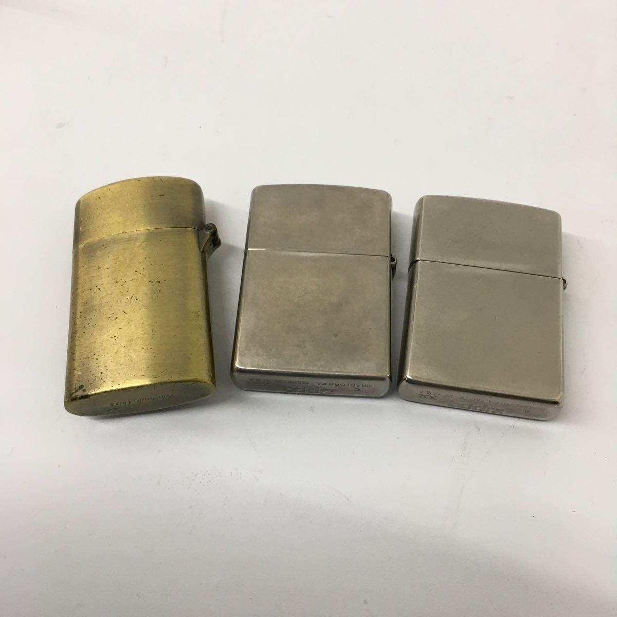 【3点セット】ZIPPO ジッポー THE DANCING BABY/WINDY/Marlboro windmill china ゴールド　オイルライター【IK-00953】