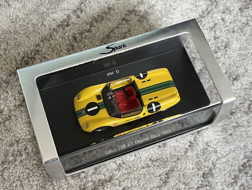 爆買い，100%新品 スパークモデル SPARK 1/43 ロータス LOTUS23 #1 1963年 ラグナセカ G.ヒル(レーシングカー)｜売買されたオークション情報、yahooの商品情報をアーカイブ公開 - オークファン レーシングカー