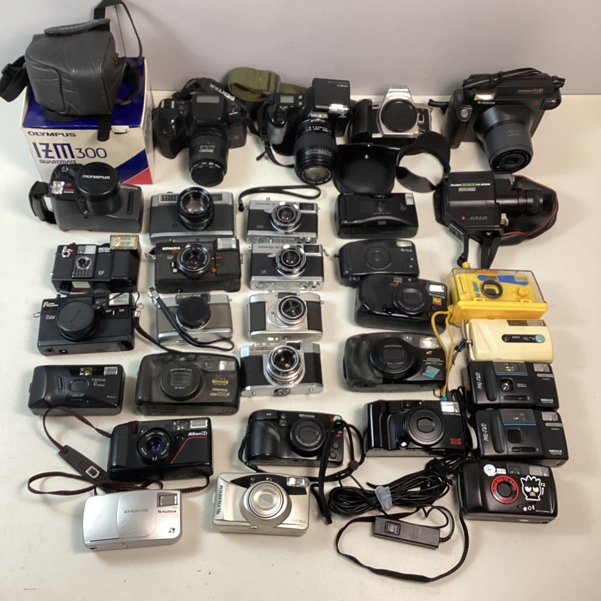 ジャンクカメラ フィルムカメラ 3点まとめ売り yk417 フィルムカメラ まとめ売り 30点 OLYMPUS IZM300 35EC2 EES-2