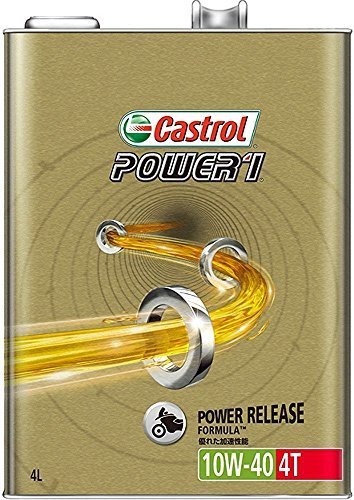 【特価】 MA POWER1 Cａｓｔｒｏｌ 10W－40 エンジンオイル 4L 二輪車4サイクルエンジン用部分合成油 カストロ