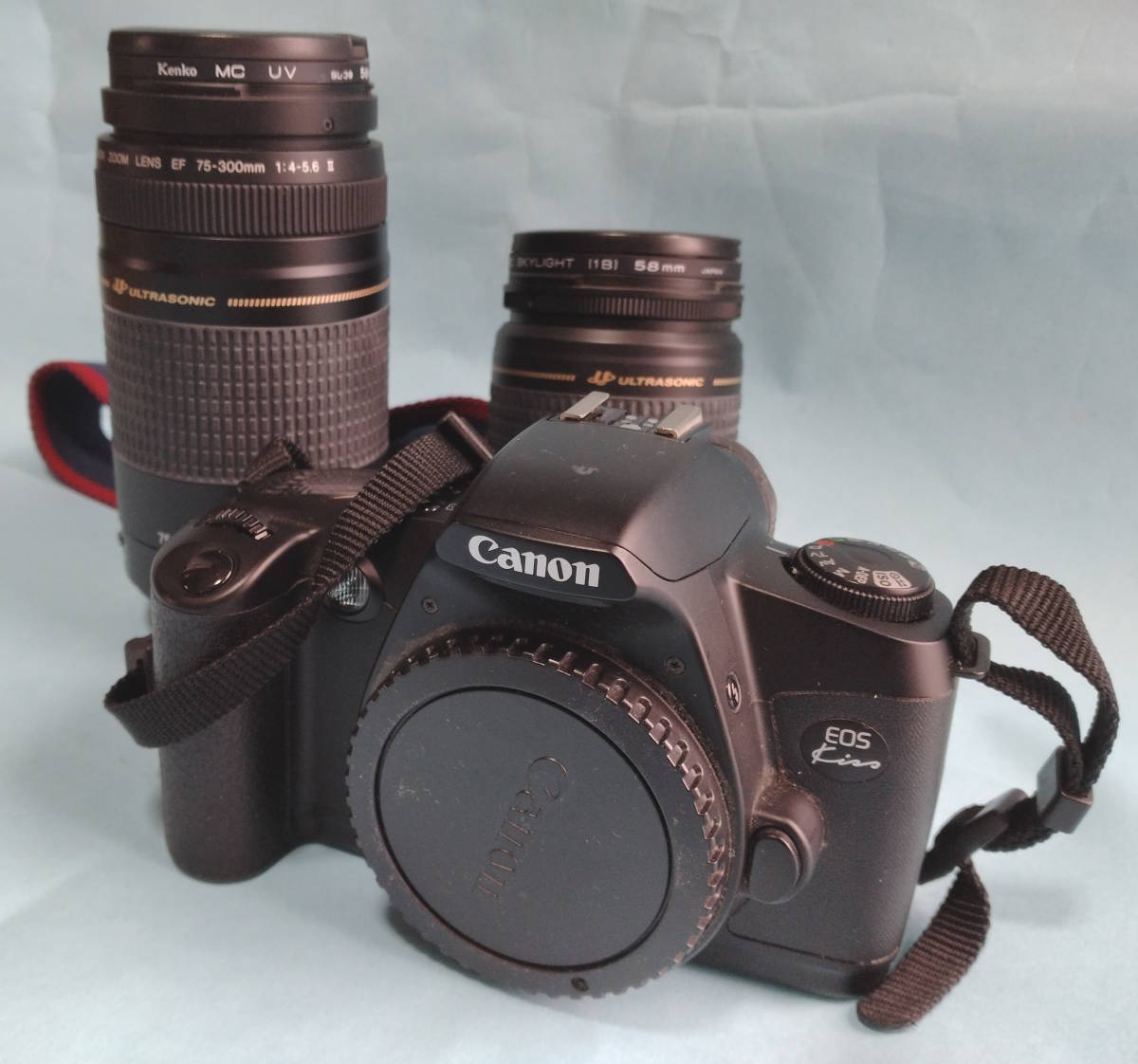 Canon ズームレンズ 2本セット 28-80mm 75-300mm 一部動確認済】Canon EOS kiss ズームレンズ2本（28-80/75-300