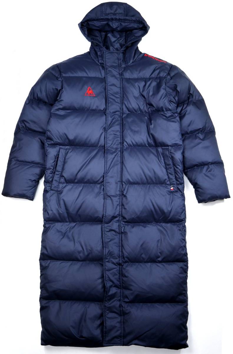 美品☆le coq sportif ルコック フーデッド ロングダウンコート