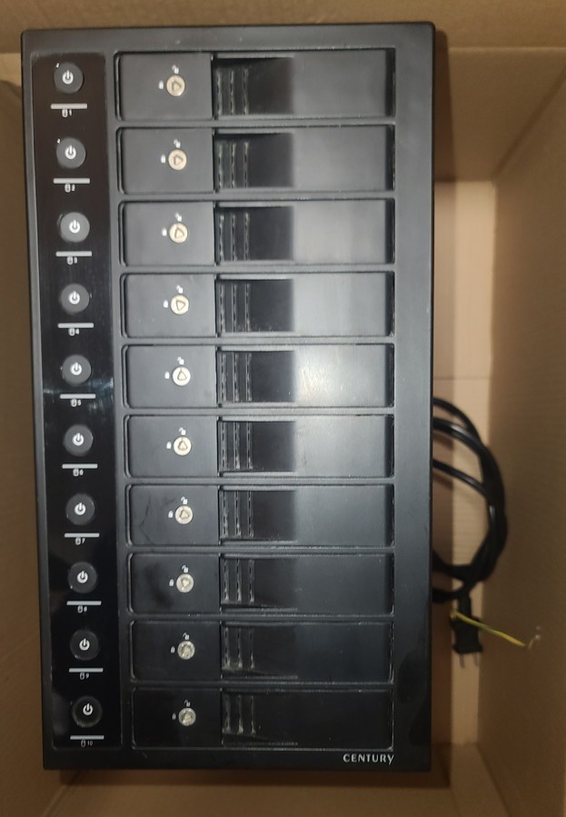 century 裸族のスカイタワー sata6g 全10bay動作ledデータ転送確認済
