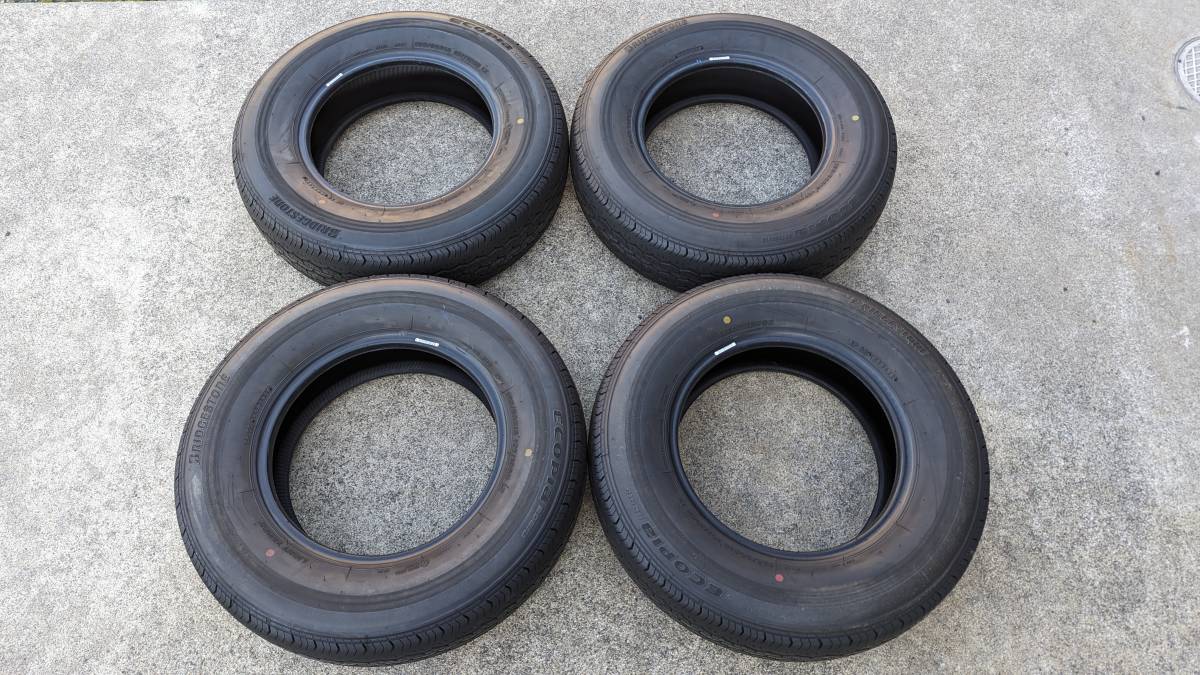 新車外し ブリヂストン エコピア RD613 195/80R15 4本セット バリ山