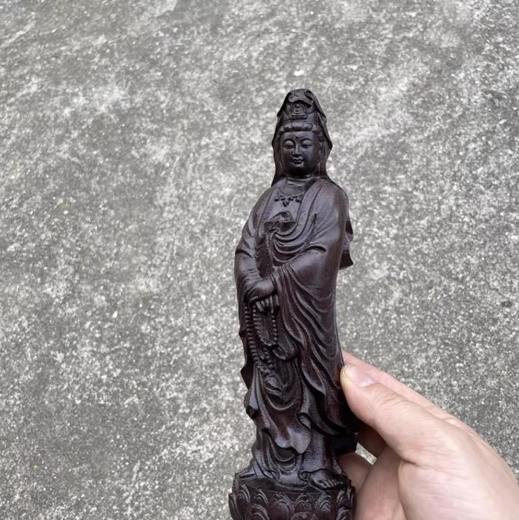 木製人型彫刻 約60cm ダークブラウン 木製人型彫刻 約60cm ダークブラウン 木製人型彫刻 約60cm ダーク