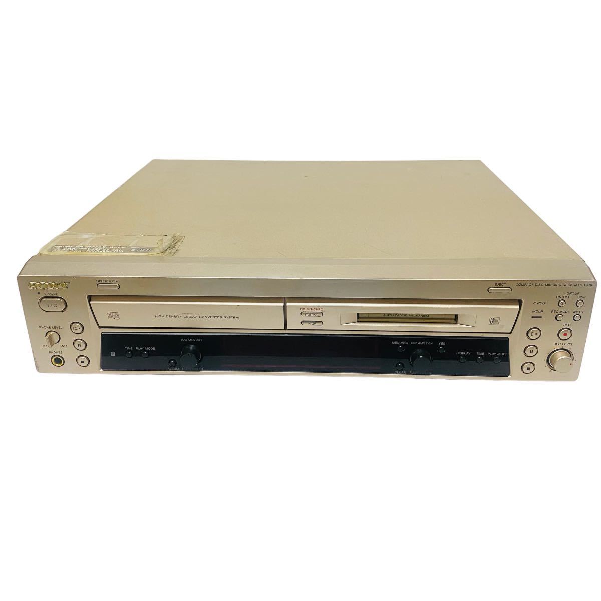 ジャンク】SONY ソニー MXD-D400 MD CD プレーヤー MXD-D400 SONY Deck