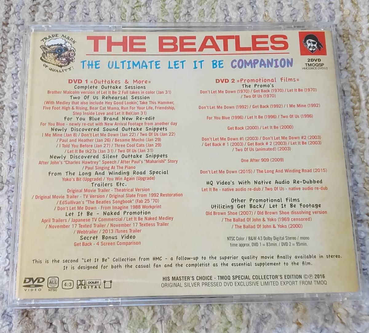 美品・DVD Let It Be companion HMC/YD Beatles ビートルズ 2枚セット NTSC　ゲット・バック_2