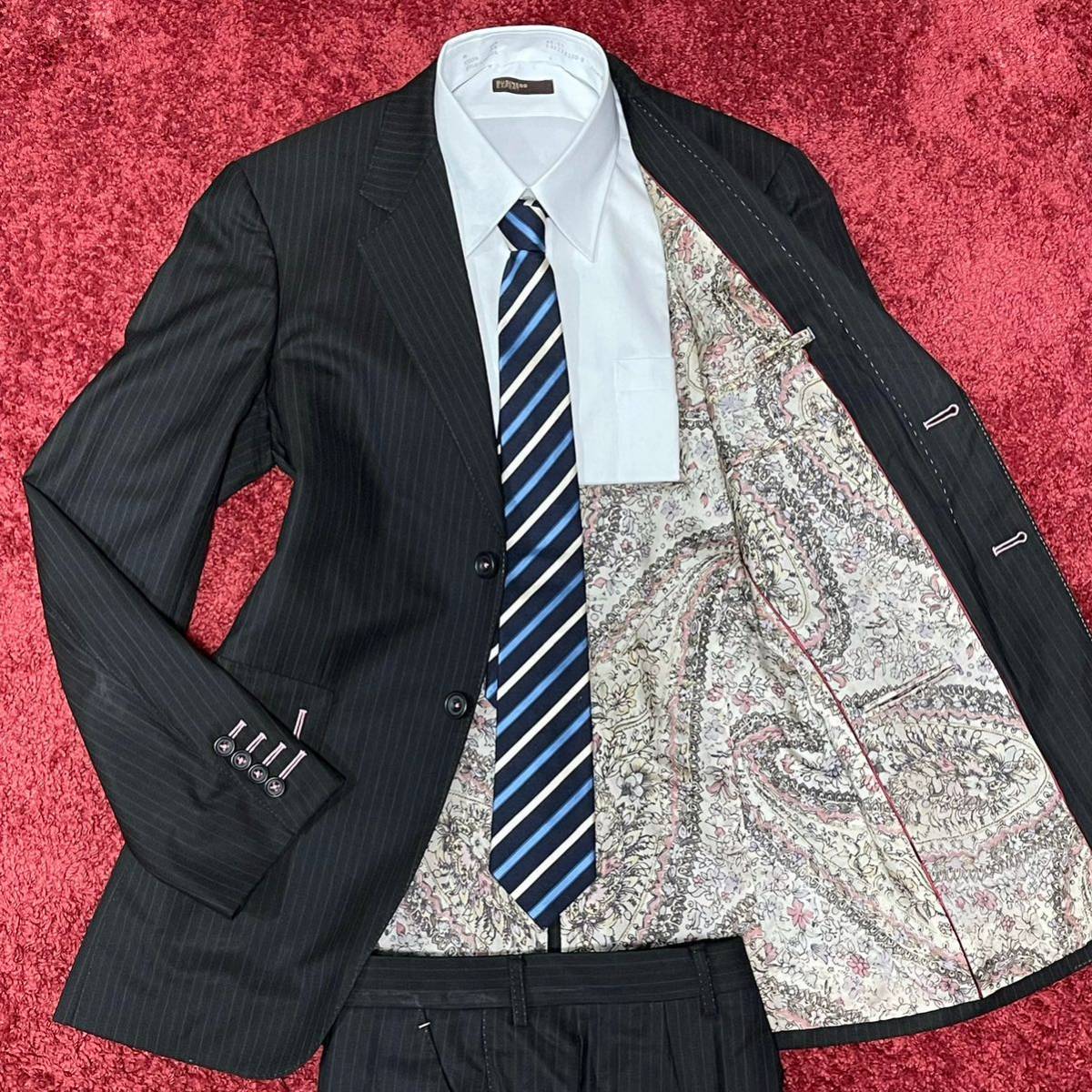 ポールスミス スーツ セットアップ 裏地柄 individual order 超希少individual order！！ポールスミス【圧巻の存在感】Paul Smith