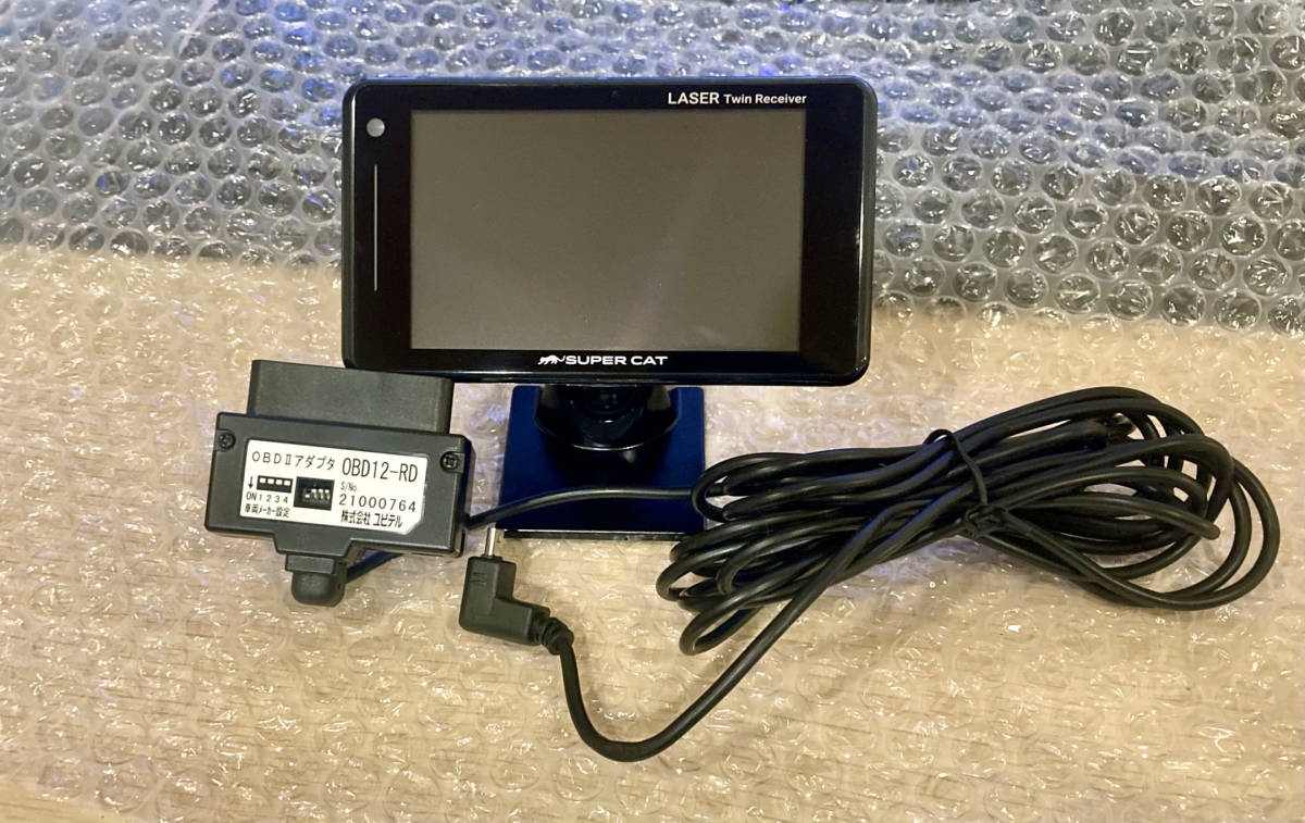 ☆美品☆2023年/12月データ GS103 ユピテルレーダー探知機+OBDⅡ接続