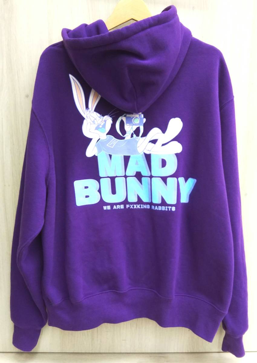 FR2 エフアールツー MAD BUNNY パーカー 紫 パープル メンズ Lサイズ 