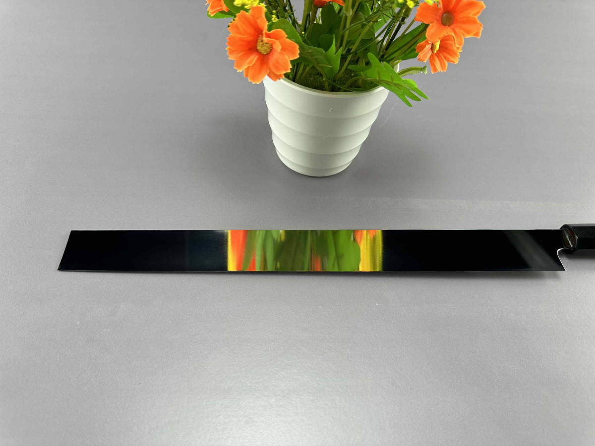 梵静刃物 高光沢度鏡面仕上げ 尺一寸 V金10号 蛸引