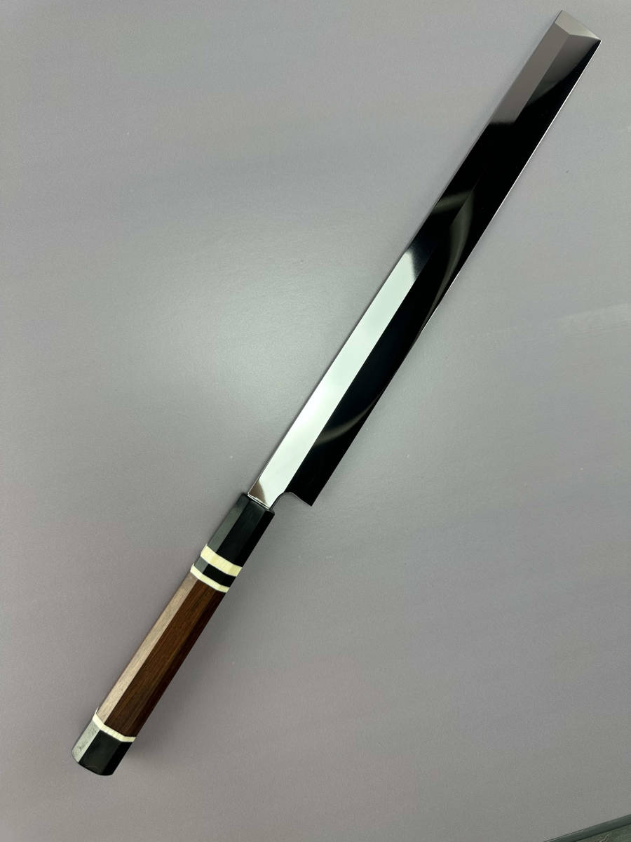 梵静刃物 高光沢度鏡面仕上げ 尺一寸 V金10号 蛸引